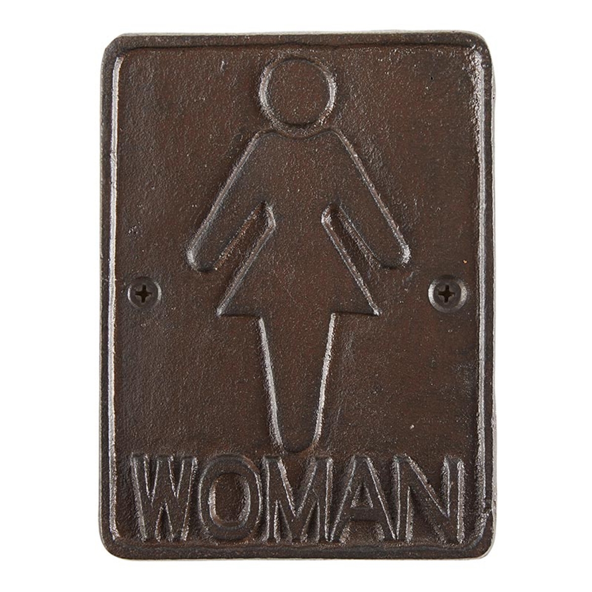 Picture of 47th & Main DMR021 4 x 5.5 in. Cast Iron Woman Sign