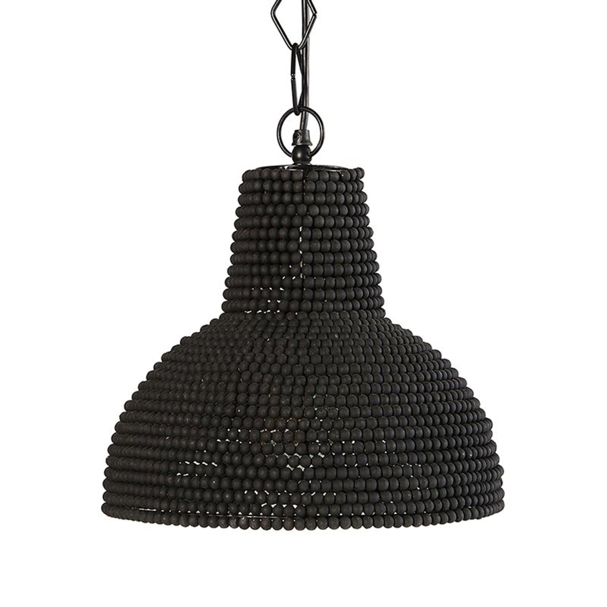 Picture of 47th & Main DMR046 13 x 13 x 13 in. Black Beaded Hanging Lamp