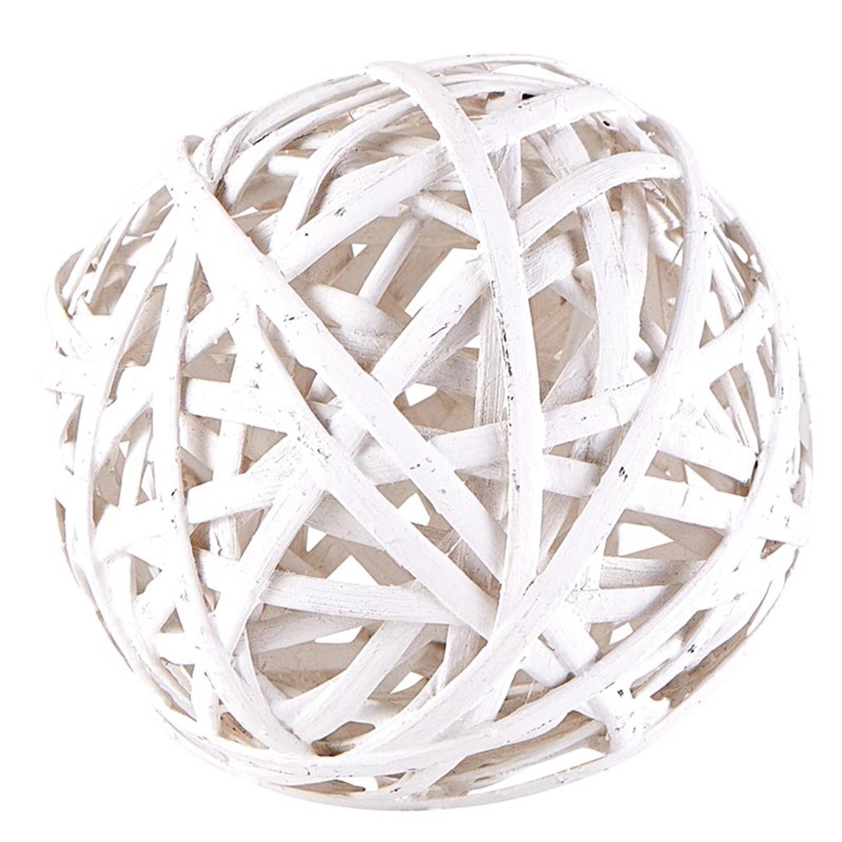 Picture of 47th & Main DMR138 4.75 in. White Rattan Ball&#44; Medium