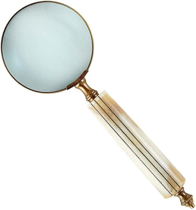 Picture of 47th & Main DMR363 Light Wood Magnifying Glass