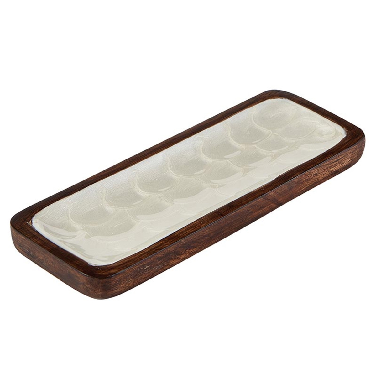 Picture of 47th & Main DMR438 8 x 3 x .75 in. Inlaid Walnut Tray&#44; Small