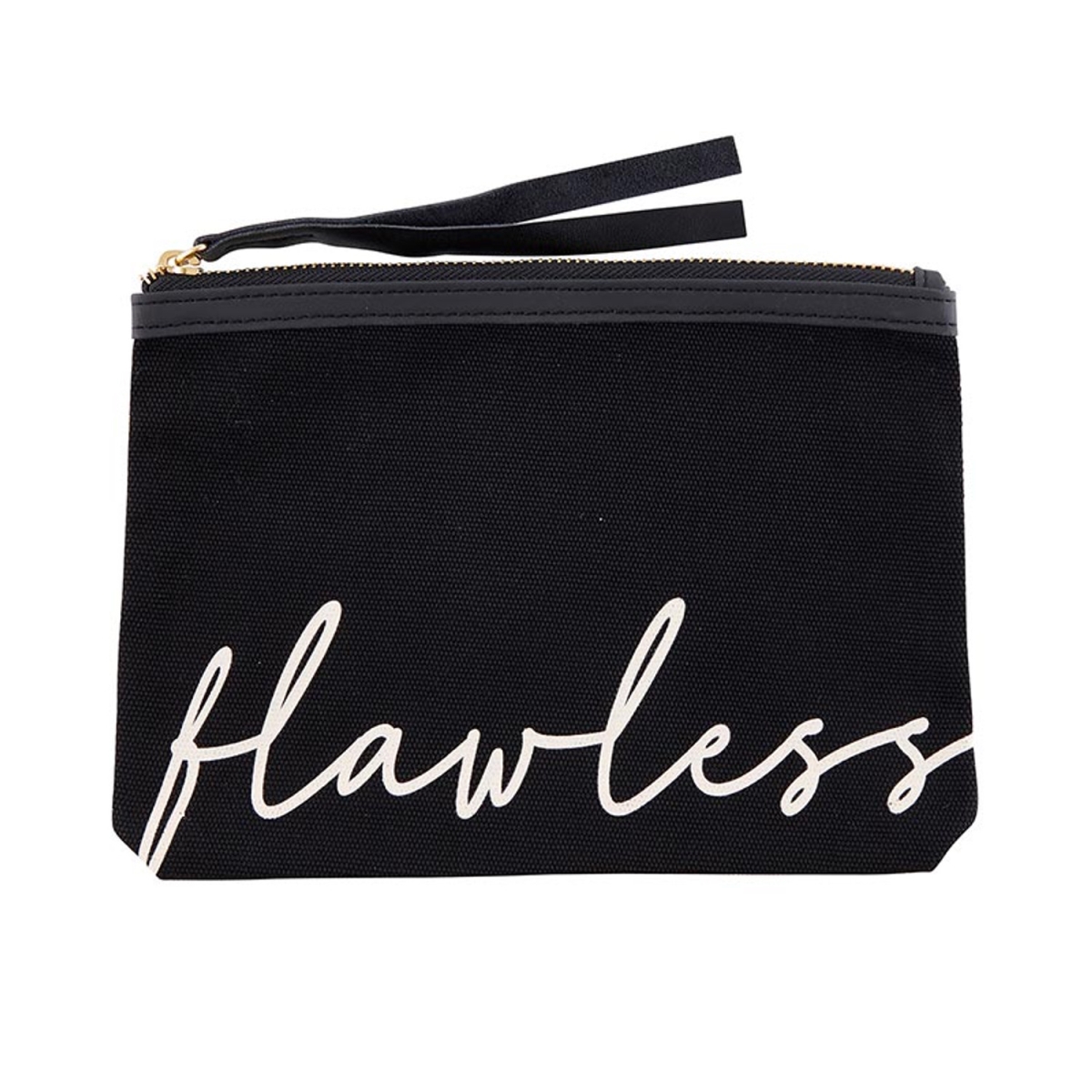 Picture of Bella Apparel N2617 9 x 6 in. Black Canvas Pouch&#44; Flawless