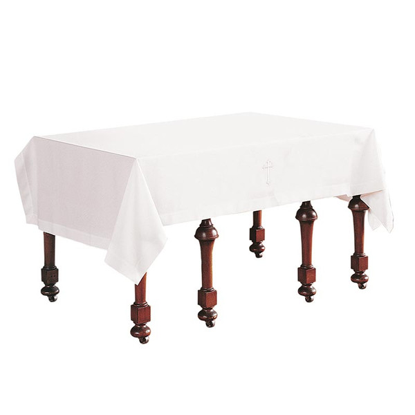 Picture of Christian 11776MR 86 x 50 in. Latin Cross Communion Table Cloth