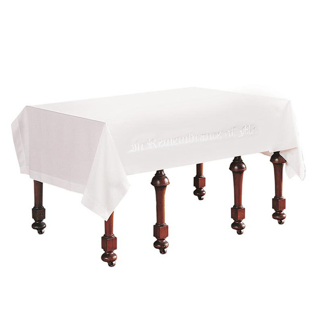13106MR Communion Table Cloth - in Remembrance of Me