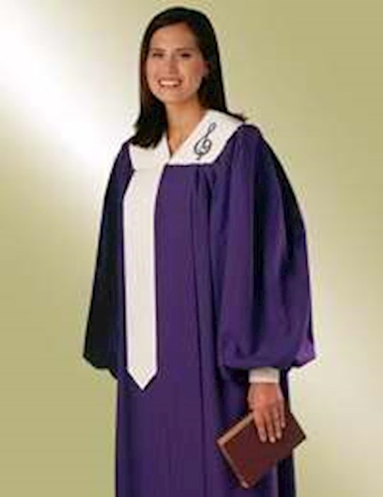 Picture of Christian Brands C-32CT054 18 in. x 5 ft. 11 in. Harmony Cuffed Sleeve Choir Robe&#44; Purple