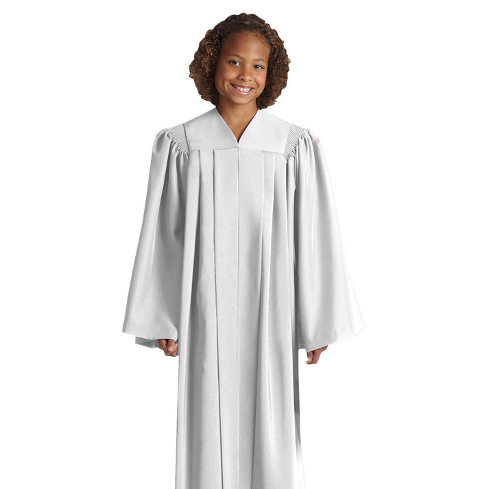 Picture of Christian Brands C-50WHTCT011 14 in. x 5 ft. 3 in. Tempo Design Choir Gown&#44; White