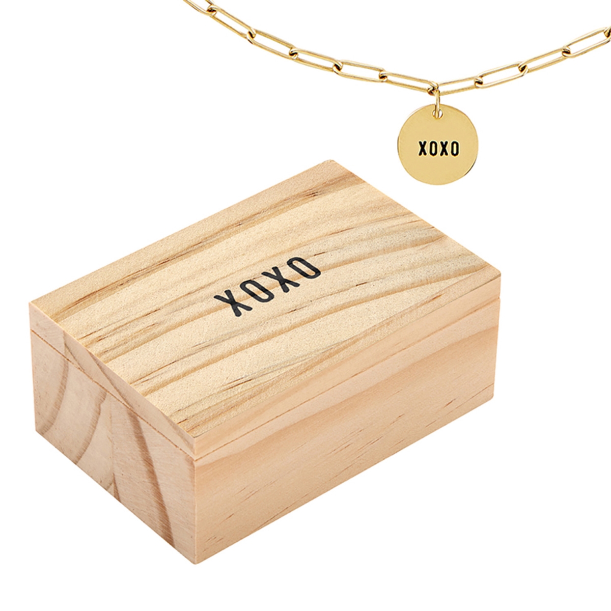 N2166 XOXO Link Necklace