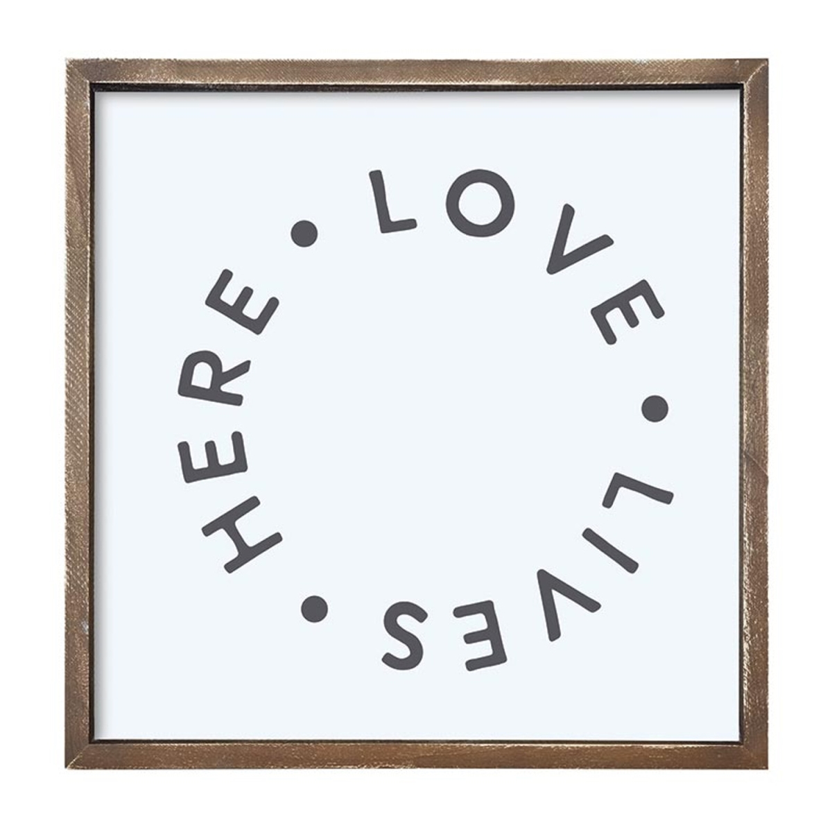 Picture of Santa Barbara Design Studio N1551 22 in. Square Wood Sign - Love Lives Here