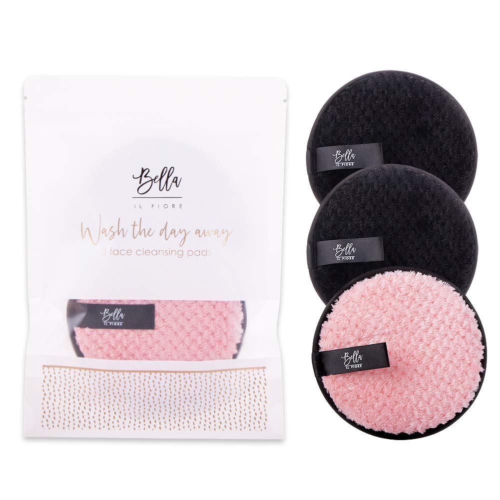 Picture of Bella Apparel CPB Face Cleansing Pad&#44; Black & Pink - 3 Piece