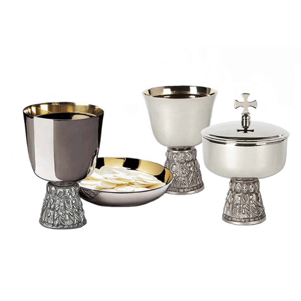 Sudbury B3905 Last Supper Chalice, Common Cup & Ciborium Set