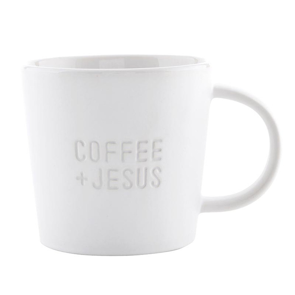 Picture of Christian Brands R0369 14 oz Face to Face Ceramic Mug - Coffee & Jesus