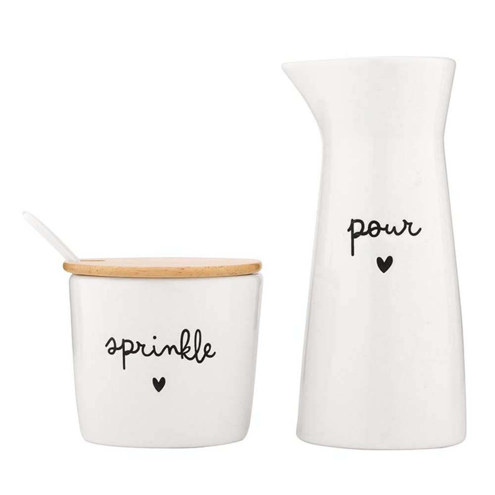 Picture of Christian Brands R0203 Ceramic Creamer & Sugar Set, Set of 2