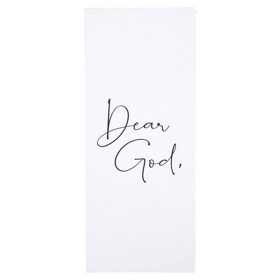 R0384 3.75 x 9 in. Face to Face List Notepad - Dear God