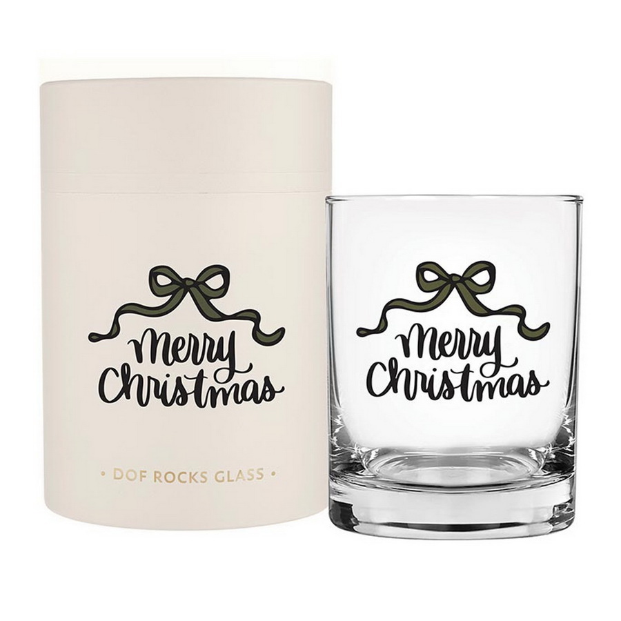 Picture of Christian Brands R0111 Table Sugar DOF Rocks Glass - Merry Christmas