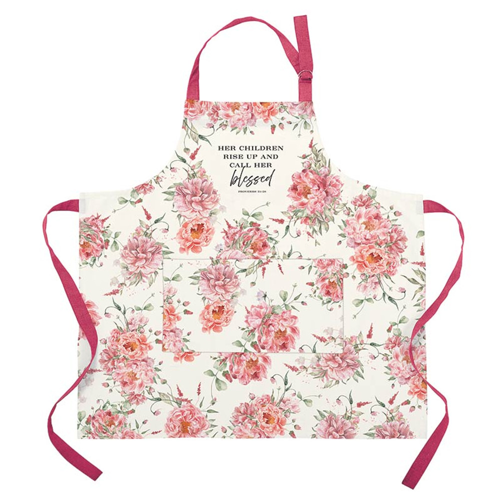 Picture of Christian Brands R1894 Cotton Apron - Her Children Rise Up