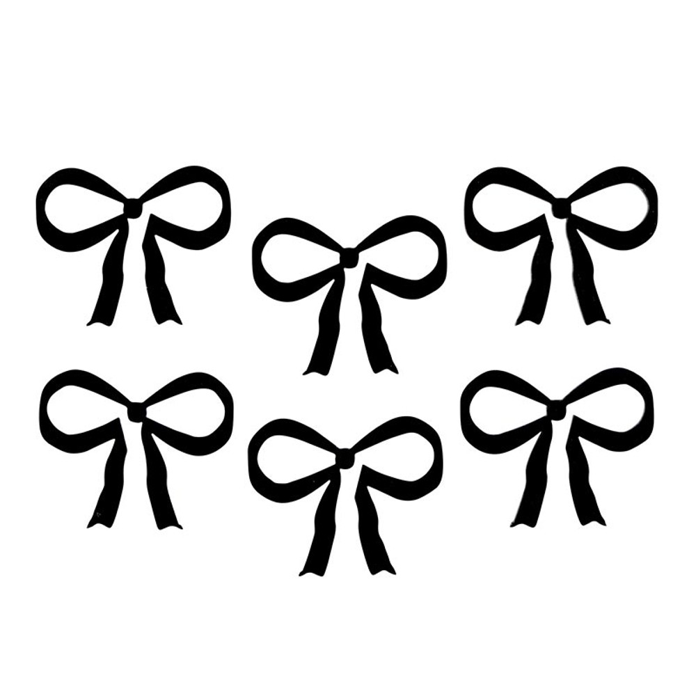 R0062 Acrylic Drink Tags - Bows - Set of 6