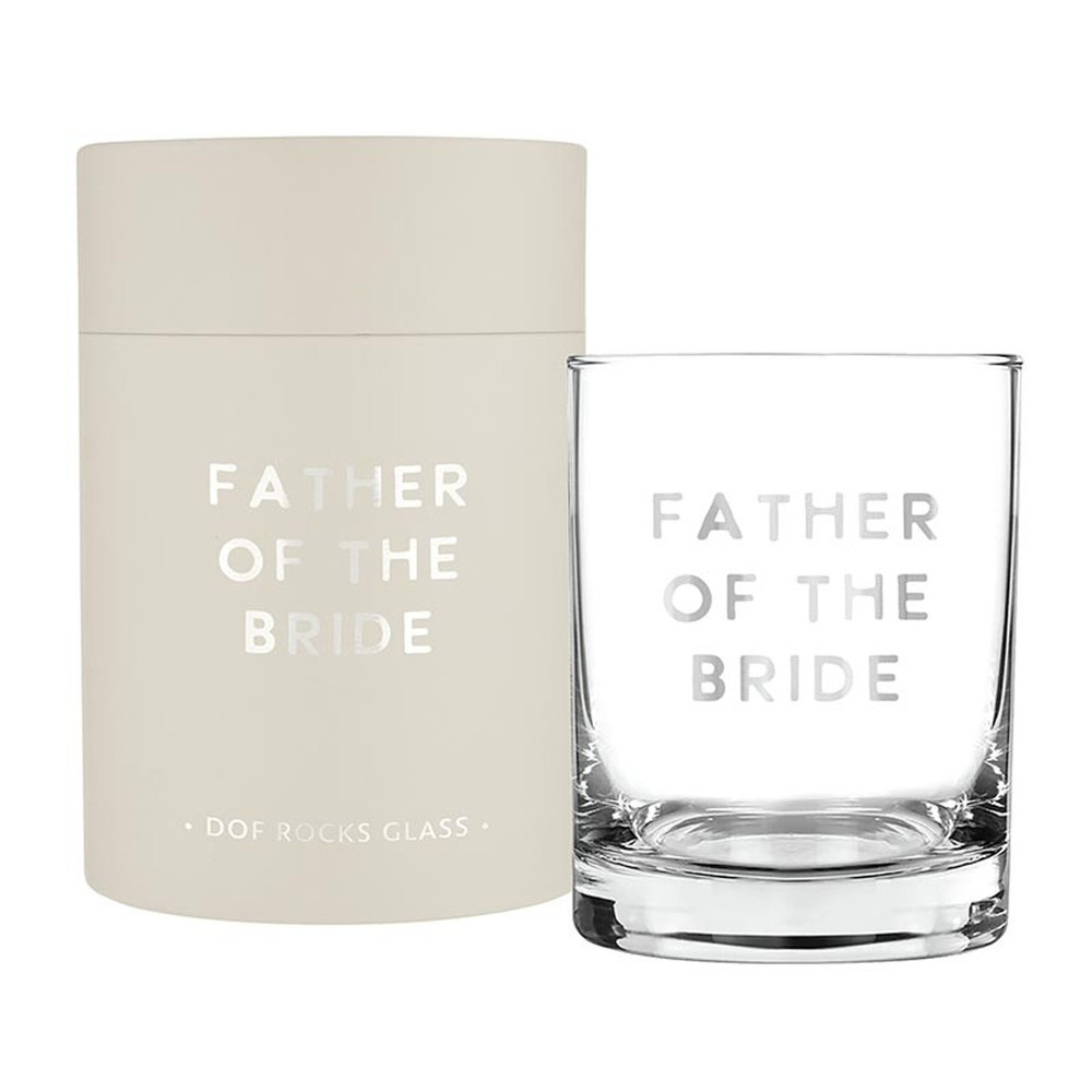 Picture of Christian Brands R1590 DOF Rocks Glass - Father of the Bride