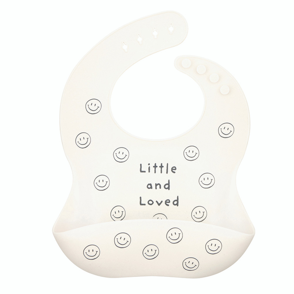 R1481 Stephan Baby Silicone Bib - Smile