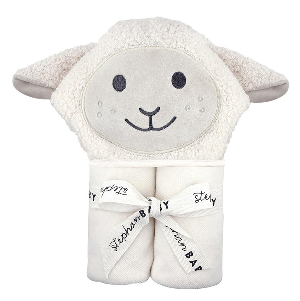 R1408 Stephan Baby Hooded Towel - Lamb