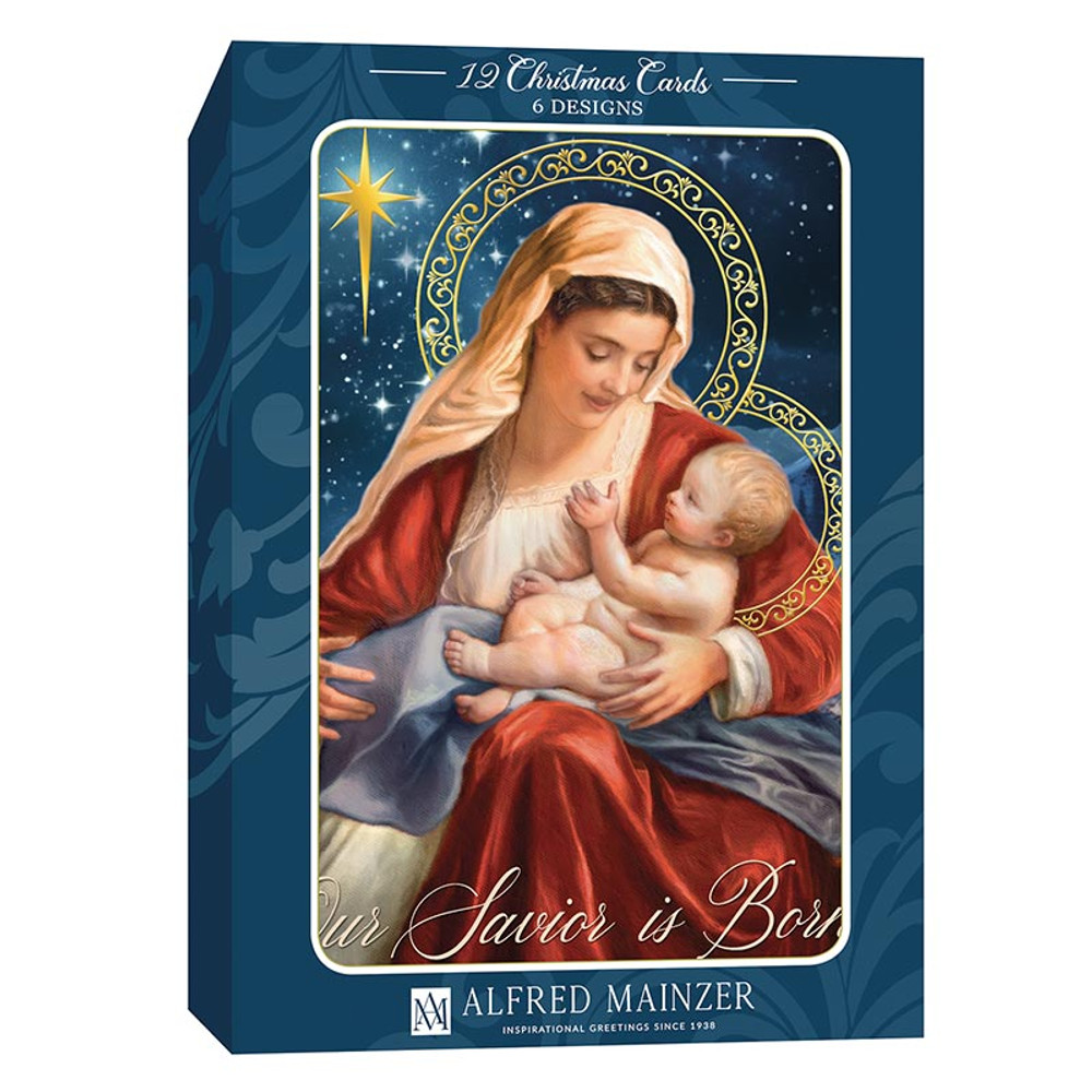 Picture of Christian Brands R2010 Christmas Blessings Boxed Cards Set - Assorted&#44; 12 Piece