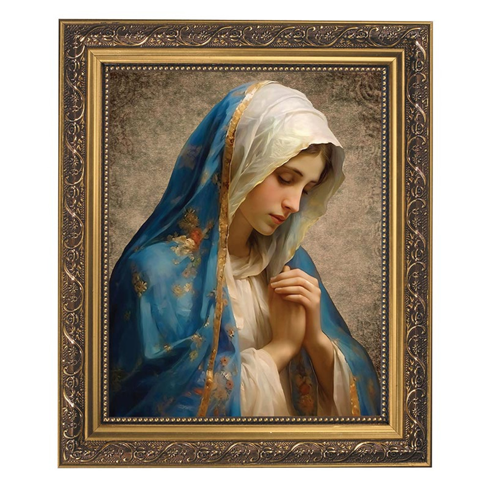 79-223 Hail Mary Gold Tone Framed Print