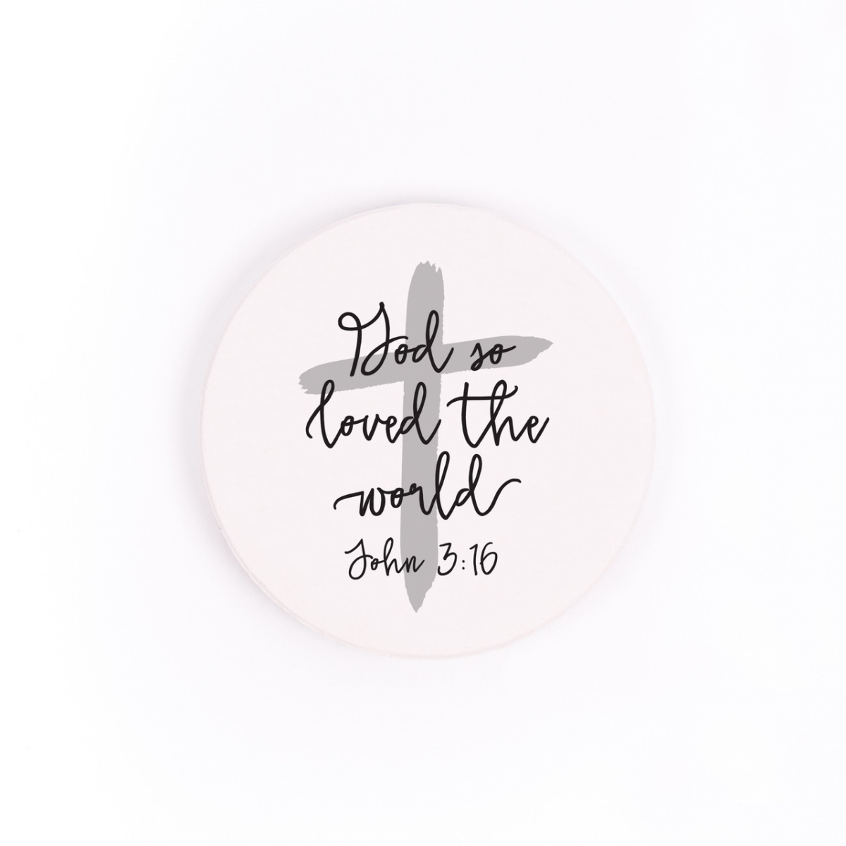 Picture of Christian Brands CST0564 2.75 in. God So Ceramic Car Coaster