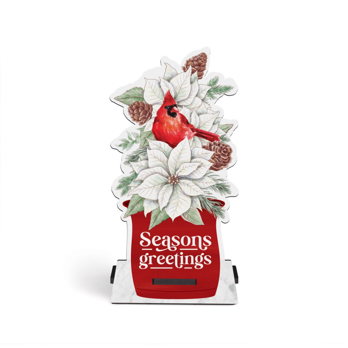 SST0066 3 x 6 in. Season Greetings Snap Sign