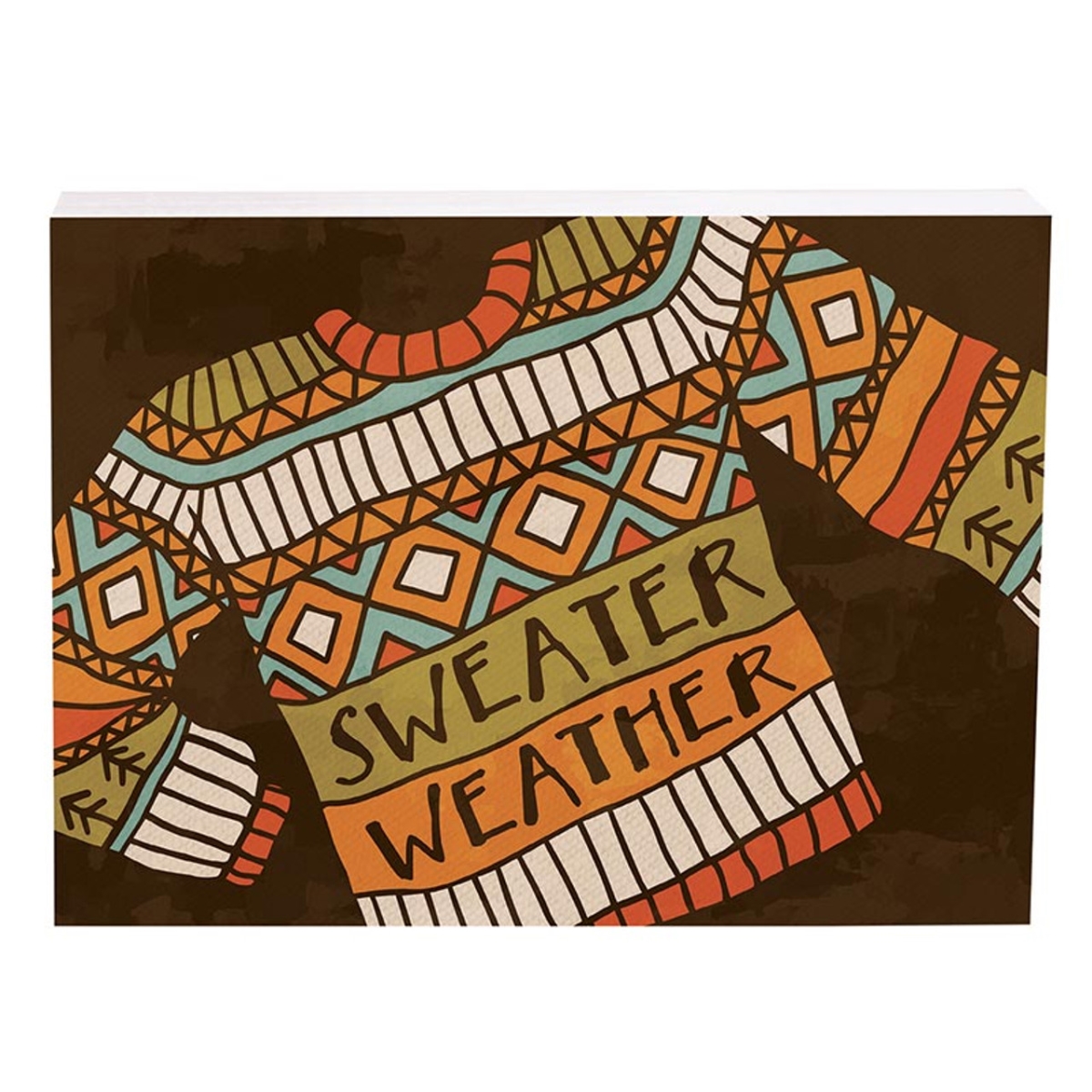 Picture of Christian Brands BHB0863 7.25 x 5.5 in. Sweater Weather Word Block