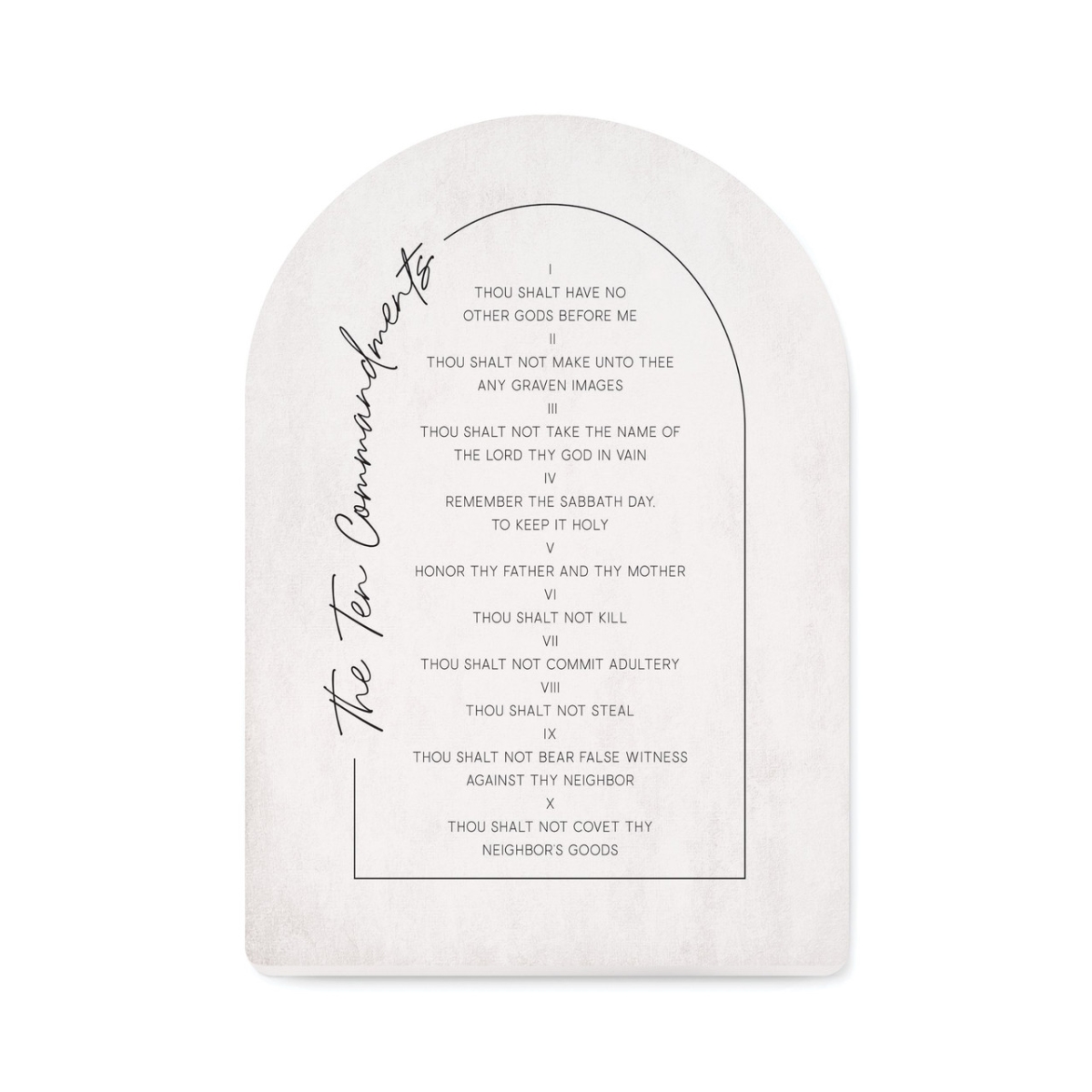 SAT0485 5 x 7 in. The Ten Sign