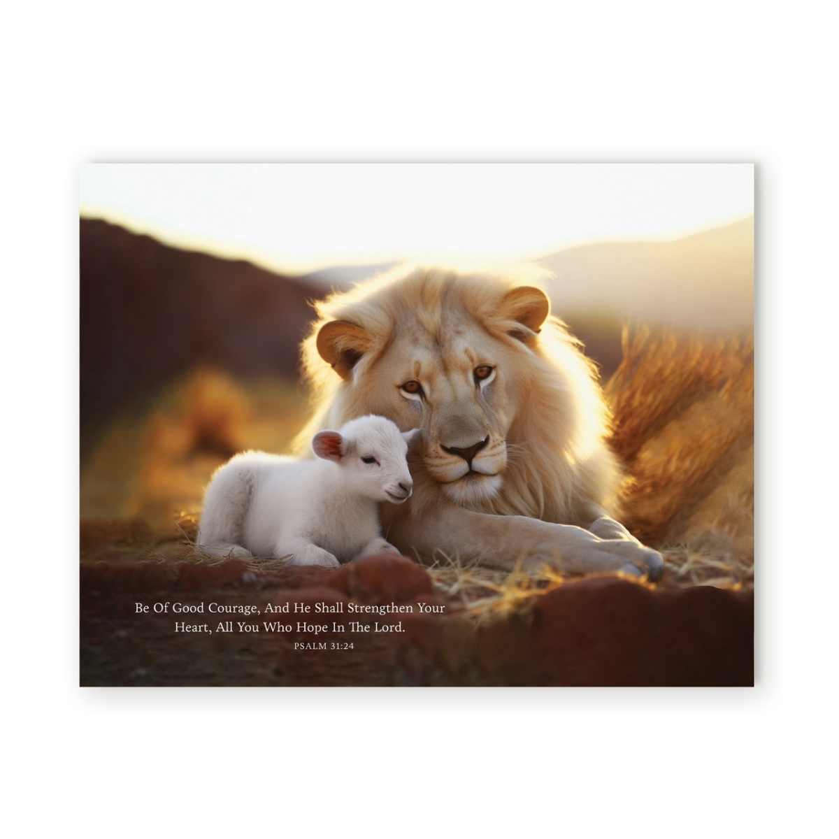 HFA0135 7.25 x 5.5 in. Be of Good Easel Sign