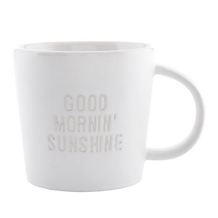 Picture of Christian Brands R0367 14 oz Face to Face Ceramic Coffee Mug - Good Morning Sunshine
