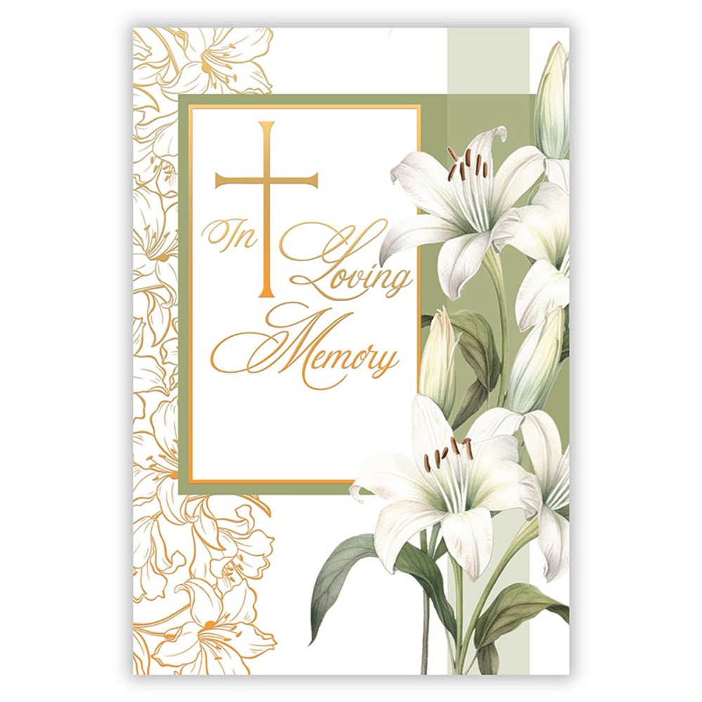 R2036 In Loving Memory Sympathy Booklet 1 - Green
