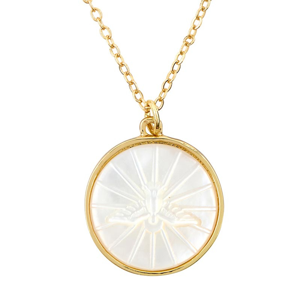 BK-18264 Dove Pendant Necklace