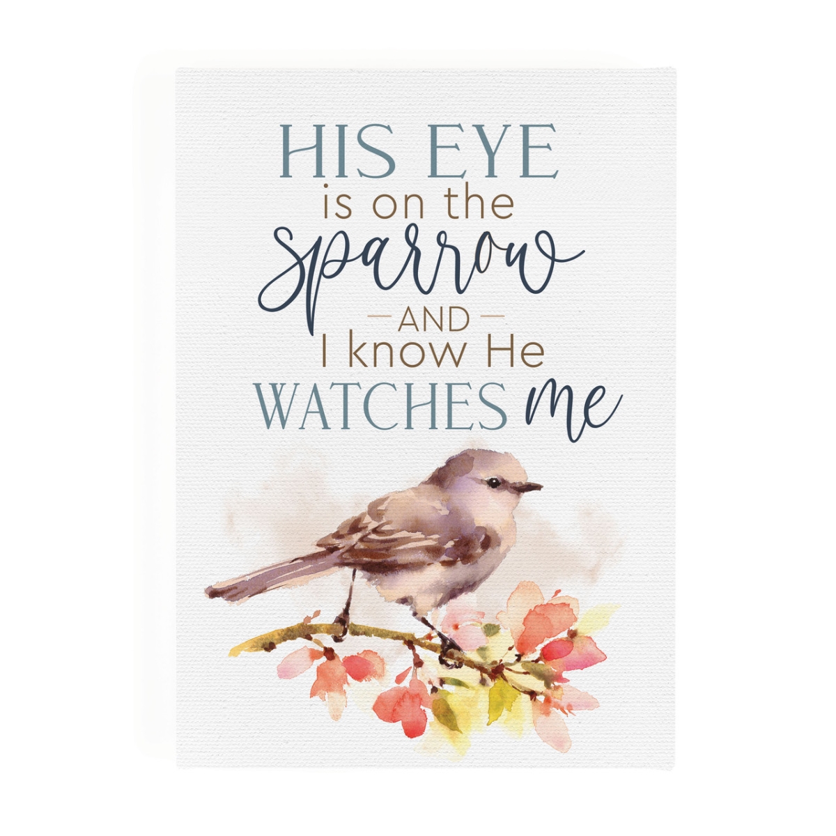 CVS0339 5 x 7 in. His Eye is on the Sparrow Canvas Art