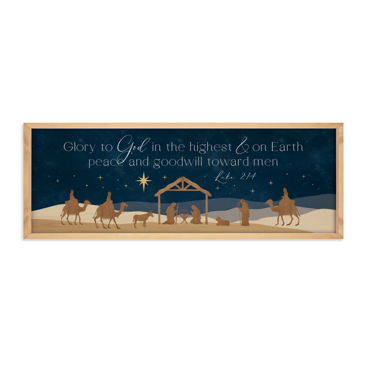 VFR0475 35.25 x 13 in. Glory to God Framed Art