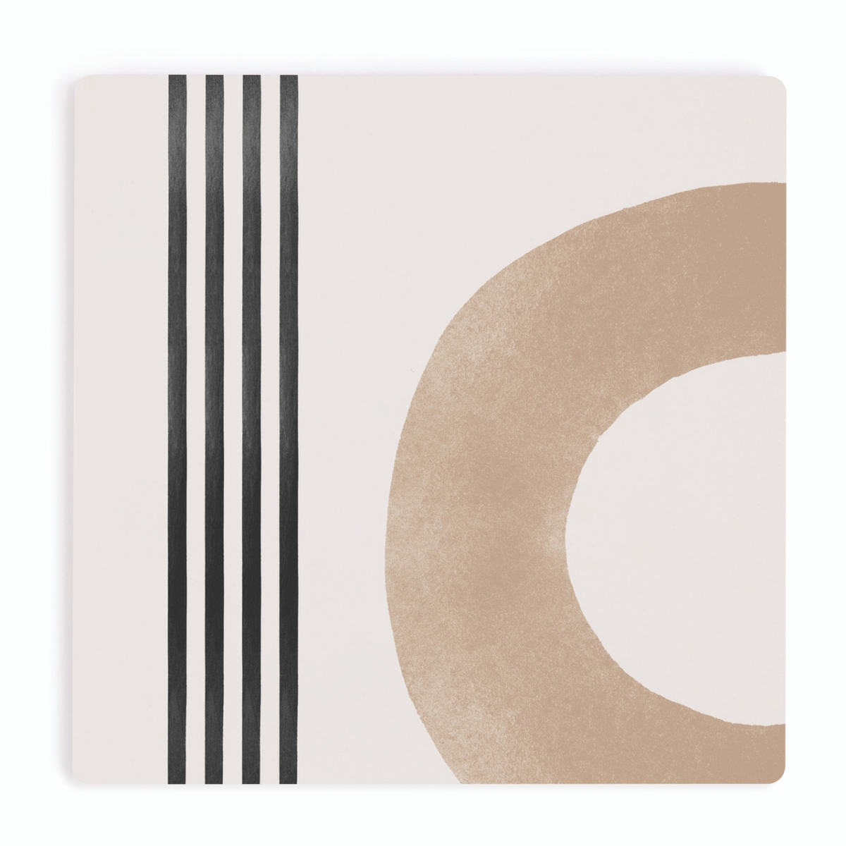 Picture of Christian Brands COA2057 4 x 4 in. Circle Line Abstract Ceramic Coaster