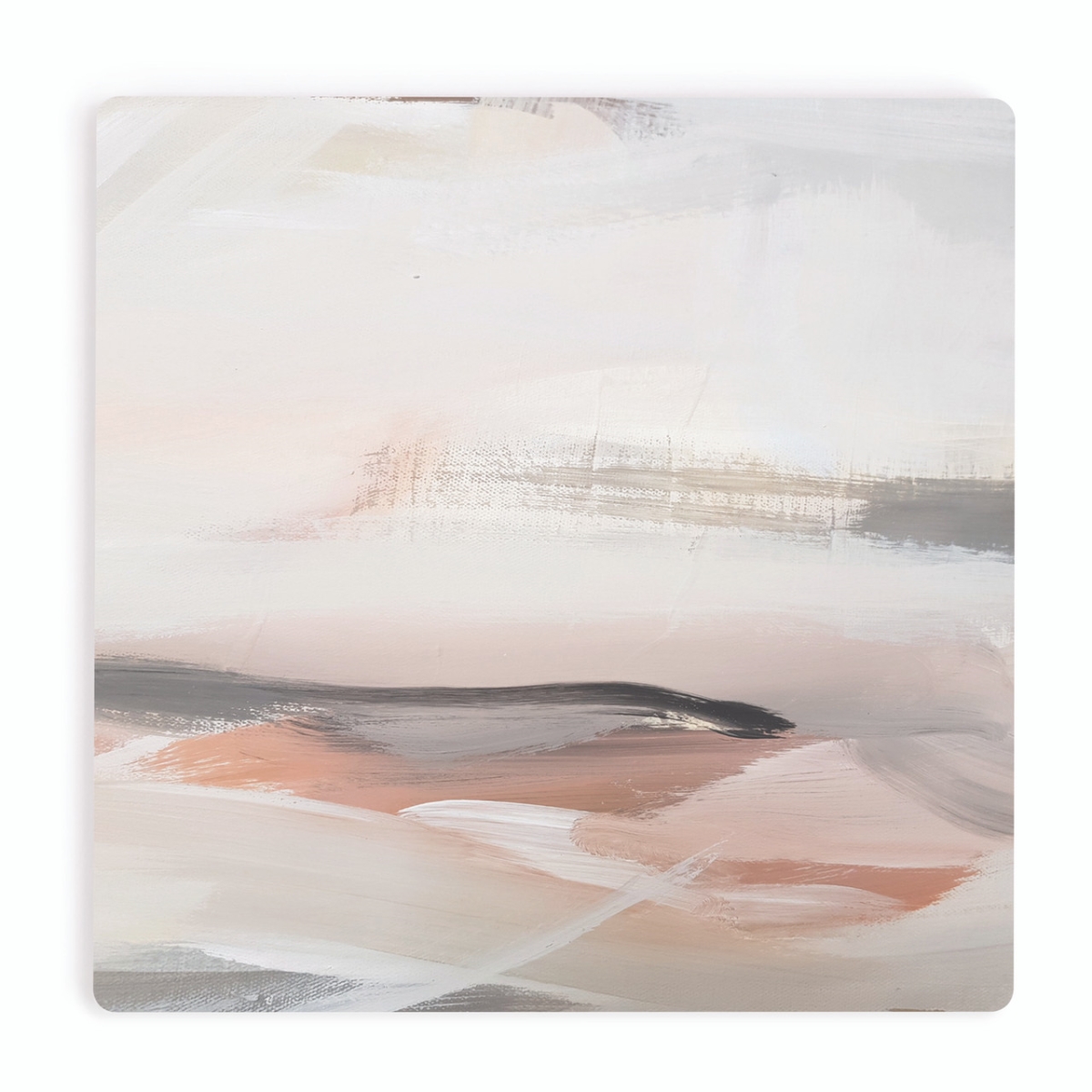 Picture of Christian Brands COA2064 4 x 4 in. Gray & Orange Ceramic Coaster