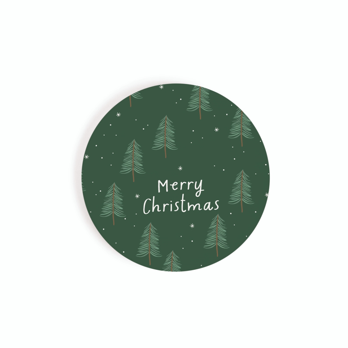CST0805 2.75 in. Merry Ceramic Car Coaster