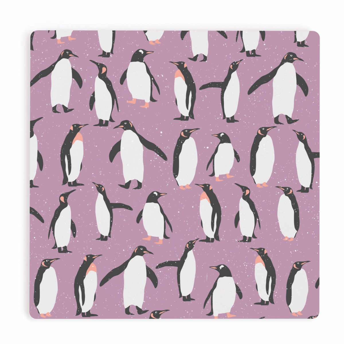 COA2103 4 x 4 in. Penguins Coaster