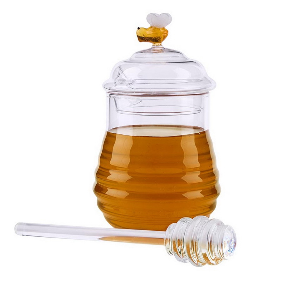 Picture of Christian Brands R0210 Bee Glass Honey Jar