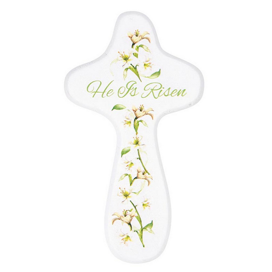 R1907 Heartfelt Handheld Cross - He is Risen
