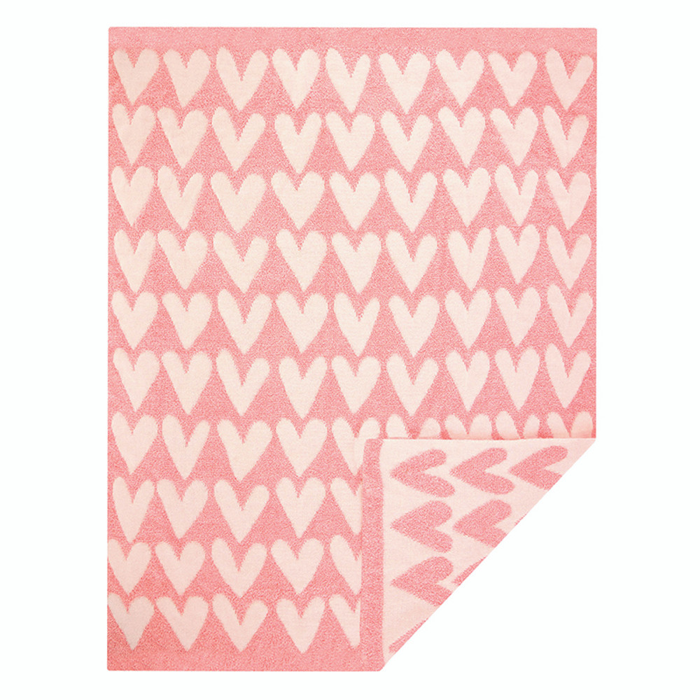 R1526 Stephan Baby Plush Blanket - Hearts