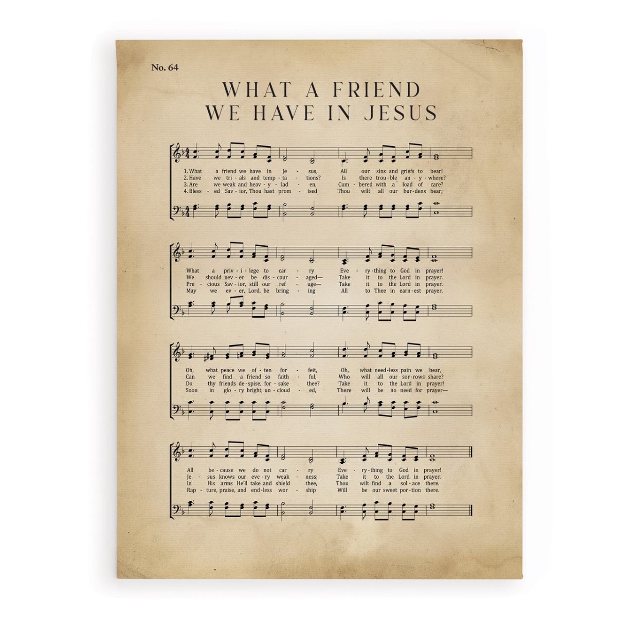 CVS0399 12 x 15.75 in. What A Friend Canvas Art