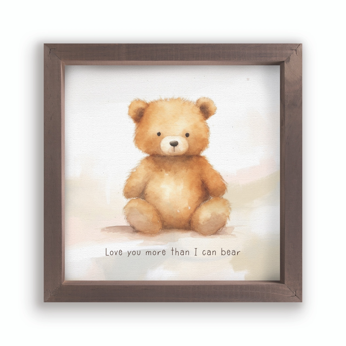 VFR0591 11 x 11 in. Love You Framed Art