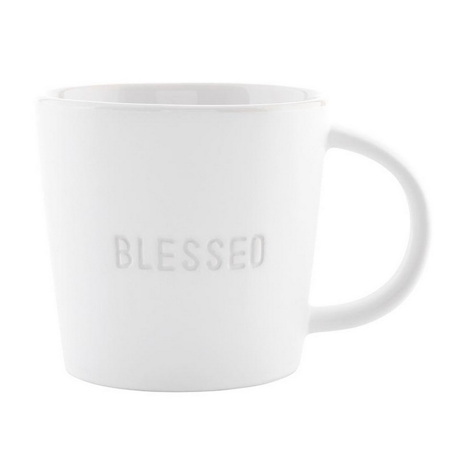 Picture of Christian Brands R0370 14 oz Face to Face Ceramic Coffee Mug - Blessed