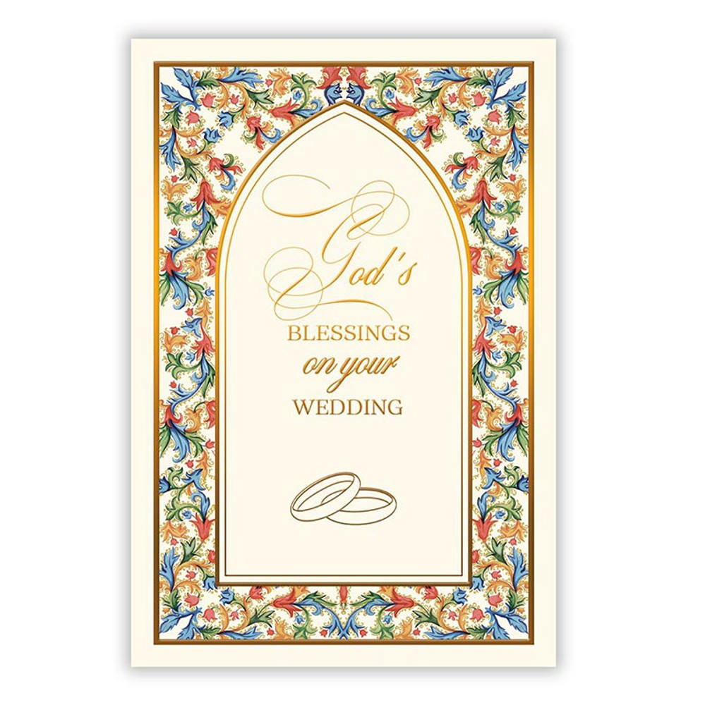 R2040 Florentine Gods Blessings Wedding Card