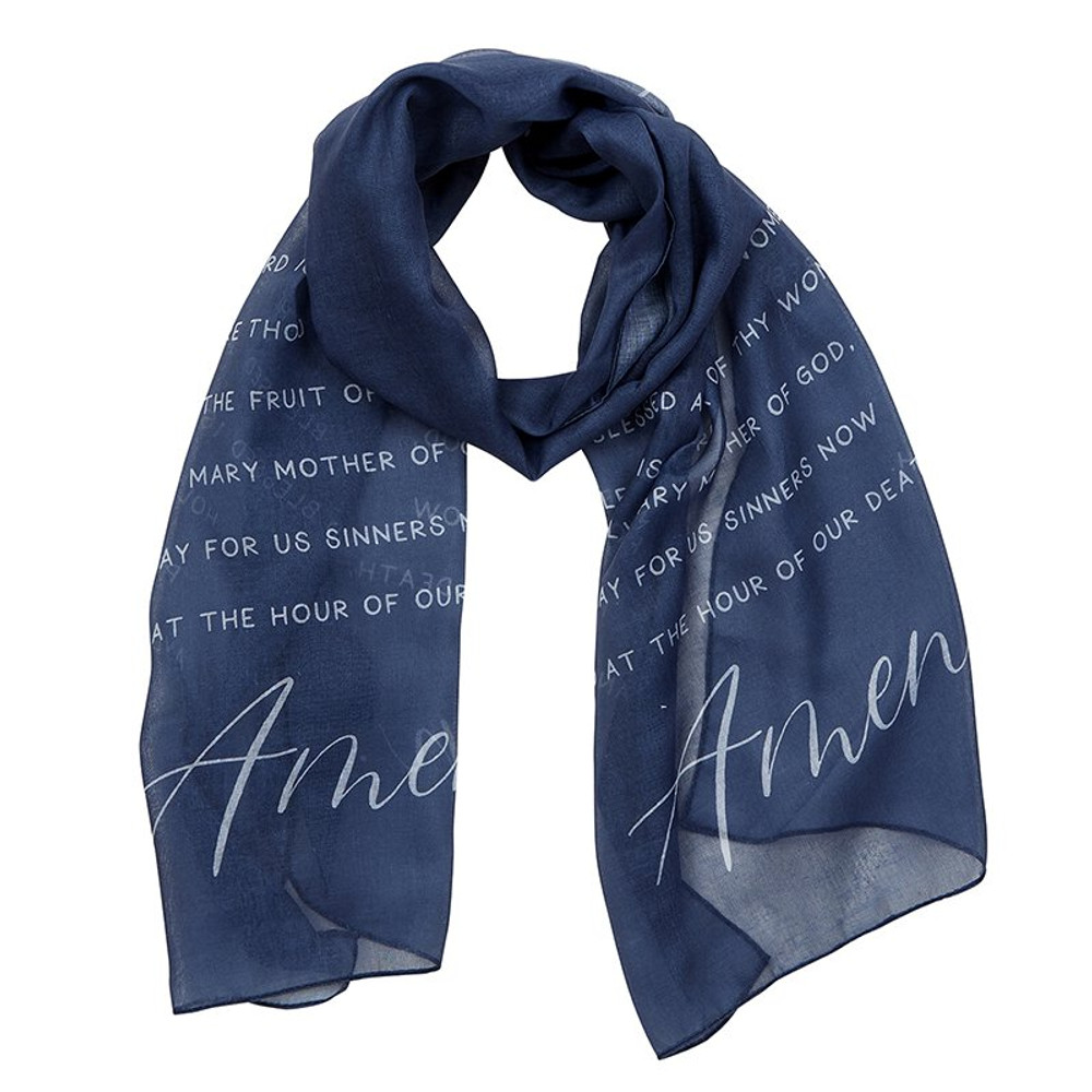 G1992 Hail Mary Prayer Scarf