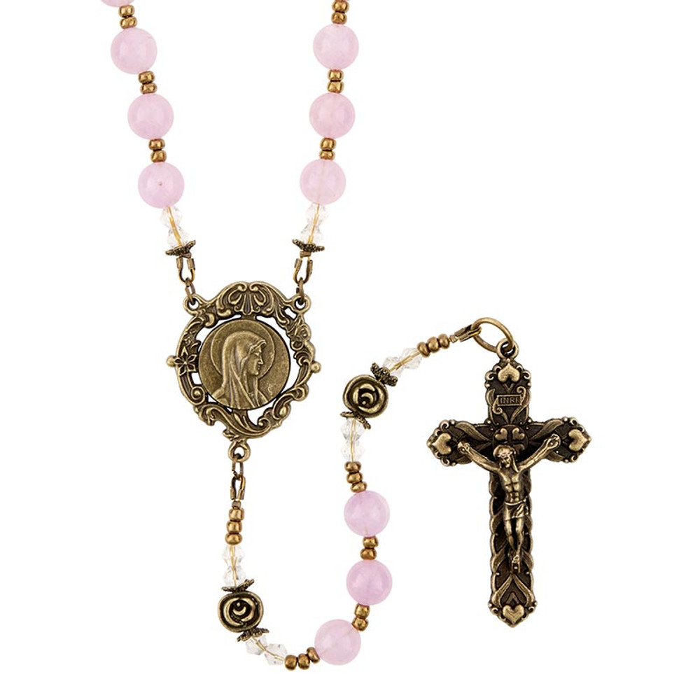 R2133 Pink Opal Healing Waters Rosary