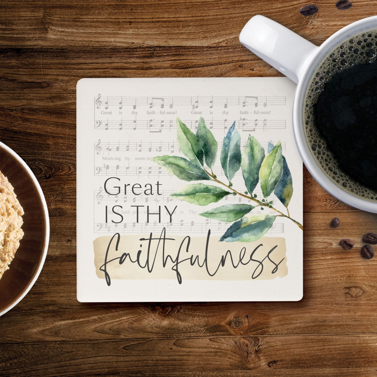Picture of Christian Brands COA1840 4 x 4 in. Great is Thy Ceramic Coaster