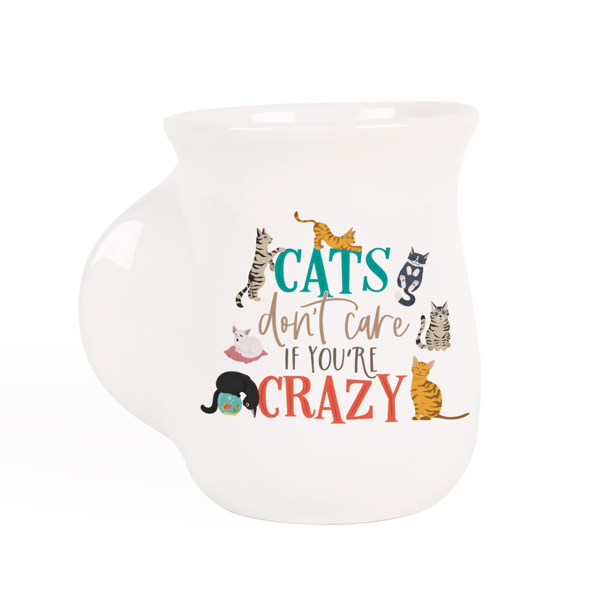 Picture of Christian Brands MUG0136 5 x 5 in. Cats Dont Care Handwarmer Mug